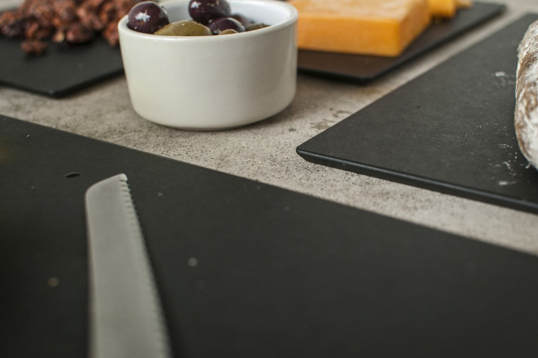 Epicurean - 11.125" x 6.125" Display Rectangles Cutting and Serving Board, Slate with 1/4" Profile - 020-120602