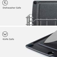 Epicurean - 19.5" × 14.5" All-in-One Series Cutting Board, Slate/Black with 1/4" Profile - 505-201502003