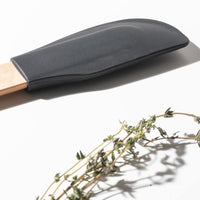 Epicurean - 12.5" Silicone Series Utensils, Small Spatula, Natural + Black with 1/4" Profile - 023-108010320