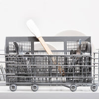 Epicurean - 12.5" Silicone Series Utensils, Small Spatula/Natural + White with 1/4" Profile - 023-108010720