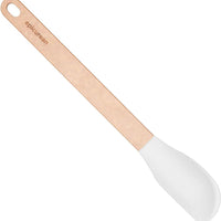 Epicurean - 12.5" Silicone Series Utensils, Small Spatula/Natural + White with 1/4" Profile - 023-108010720