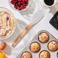 Epicurean - 12.75" Silicone Series Utensils, Large Spatula, Natural + White with 1/4" Profile - 023-308010720 - DISCONTINUED