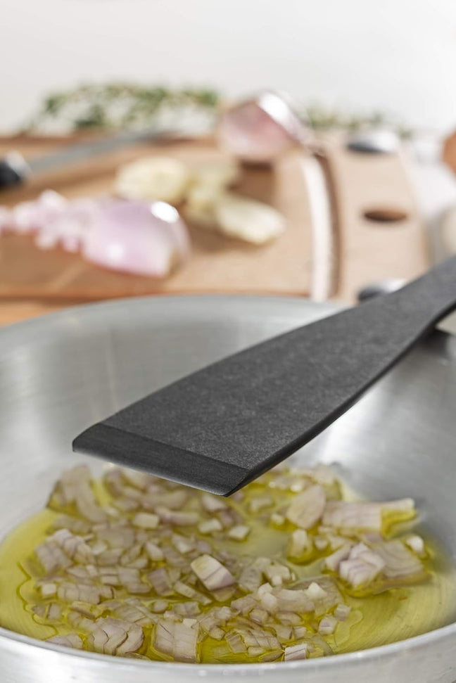 Epicurean - 12.8" Kitchen Series Utensils, Angled Turner, Slate with 1/4" Profile - 015-4020220