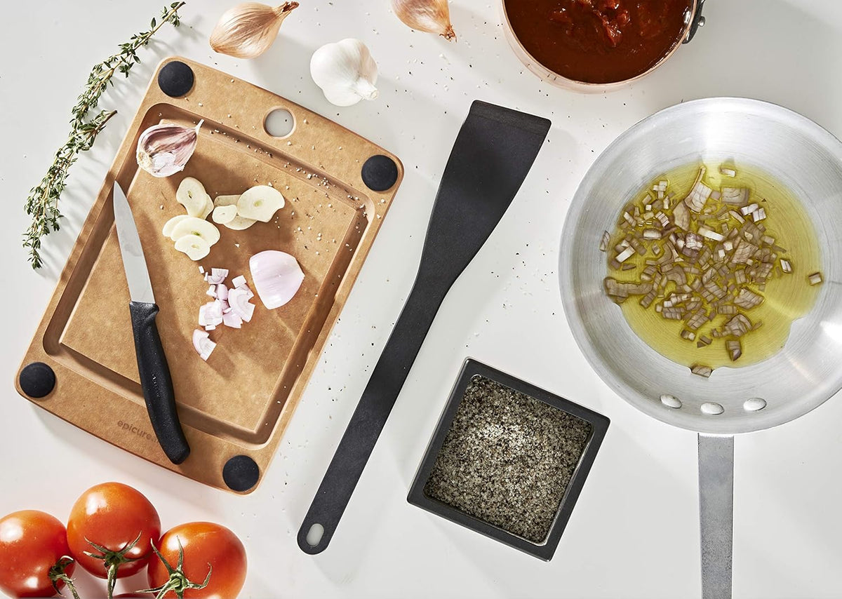 Epicurean - 12.8" Kitchen Series Utensils, Angled Turner, Slate with 1/4" Profile - 015-4020220