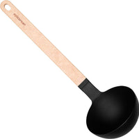 Epicurean - 13" Gourmet Series Utensils, Ladle, Natural + Black with 1/4" Profile - 016-004010320