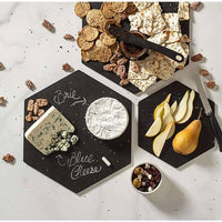 Epicurean - 13" × 11.25" Display Hexagons, Slate with 1/4" Profile Serving and Cutting Board - 020-1311HEX02