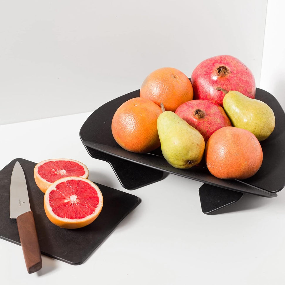 Epicurean - 13" x 13" Countertop, Collapsible Handy Bowl Medium Slate with 3.5" Profile - 031-FBOWL02