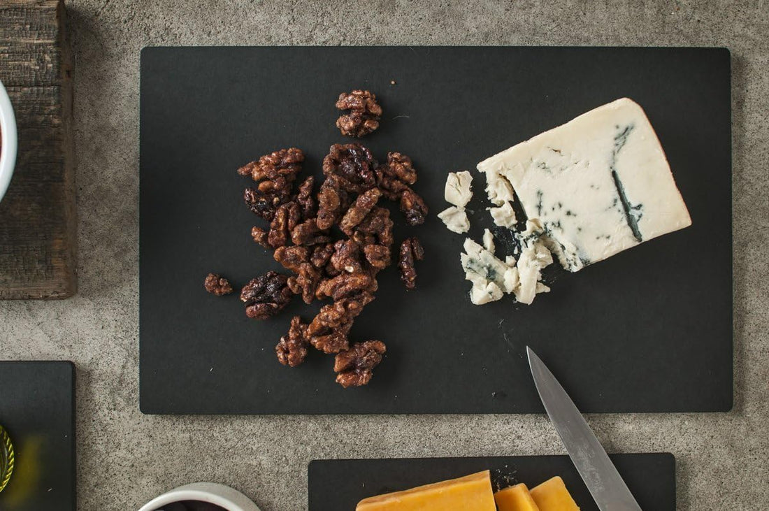 Epicurean - 13.125" × 8.125" Display Rectangles Serving Board, Slate with 1/4" Profile - 020-130802