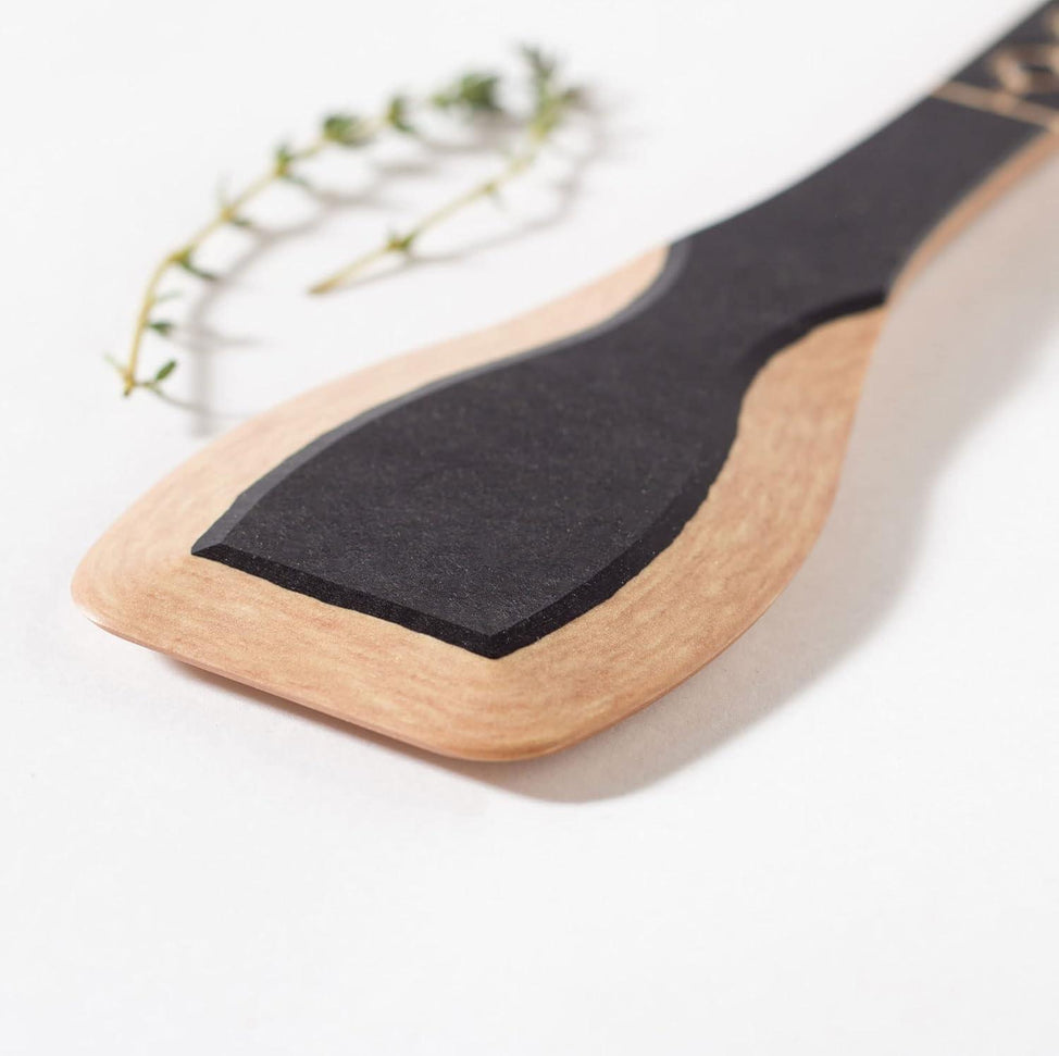 Epicurean - 13.25" Frank Lloyd Wright® Utensils, Paddle Slate/Natural with 3/8" Profile - 030-0070201FLW