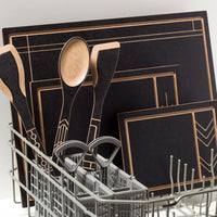 Epicurean - 13.25" Frank Lloyd Wright® Utensils, Paddle Slate/Natural with 3/8" Profile - 030-0070201FLW