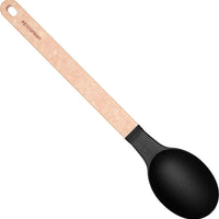 Epicurean - 13.25" Gourmet Series Utensils, Medium Spoon, Natural + Black with 1/4" Profile - 016-101010320