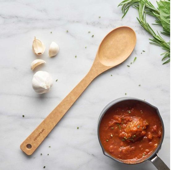 Epicurean - 13.5" Chef Series Utensils, Large Spoon, Natural with 3/8" Profile - 030-20101