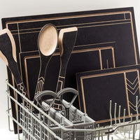 Epicurean - 13.5" Frank Lloyd Wright® Utensils, Large Spoon Slate/Natural with 3/8" Profile - 030-2010201FLW