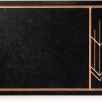 Epicurean - 13.75" × 9.75" Frank Lloyd Wright® Cut & Serve Boards Cutting Board, Slate/Natural with 1/4" Profile - 555-14100201FLW