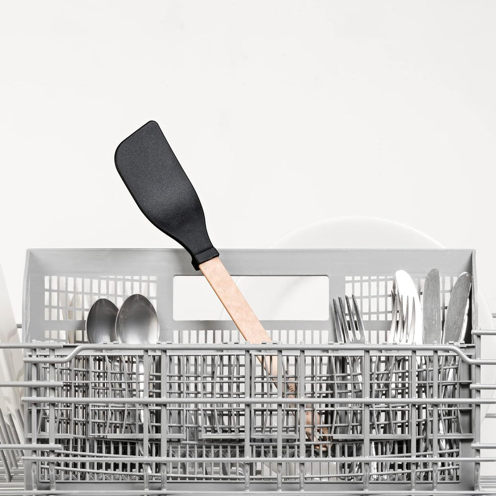 Epicurean - 14" Gourmet Series Utensils, Saute Tool/Natural + Black with 1/4" Profile - 016-003010320