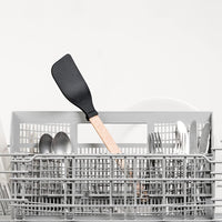 Epicurean - 14" Gourmet Series Utensils, Saute Tool/Natural + Black with 1/4" Profile - 016-003010320