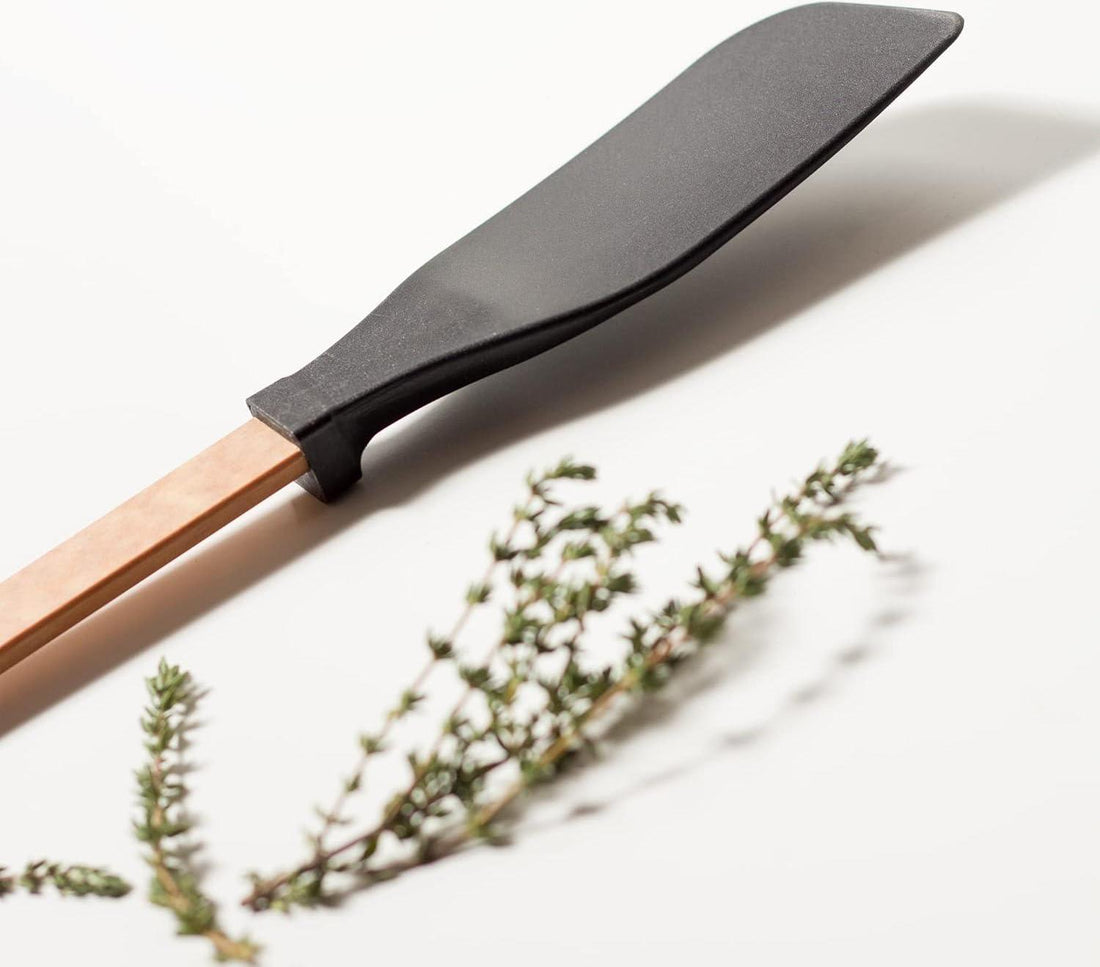 Epicurean - 14" Gourmet Series Utensils, Saute Tool/Natural + Black with 1/4" Profile - 016-003010320