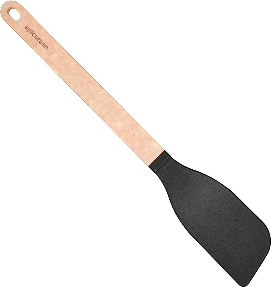 Epicurean - 14" Gourmet Series Utensils, Saute Tool/Natural + Black with 1/4" Profile - 016-003010320