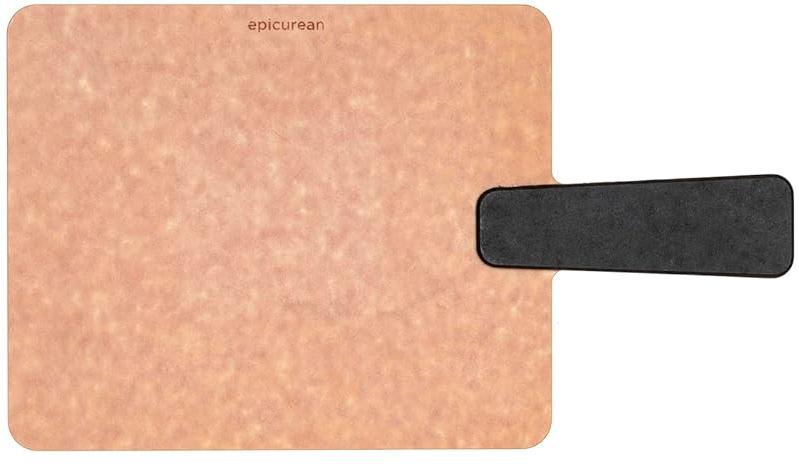 Epicurean - 14" × 7.5" Handy Plus Series Cut & Serve Board, Natural/Slate with 1/4" Profile - 008-S14070102