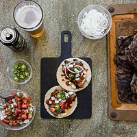 Epicurean - 14" × 7.5" Handy Series Cutting Board with Handle, Slate with 3/16" Profile - 008-140702