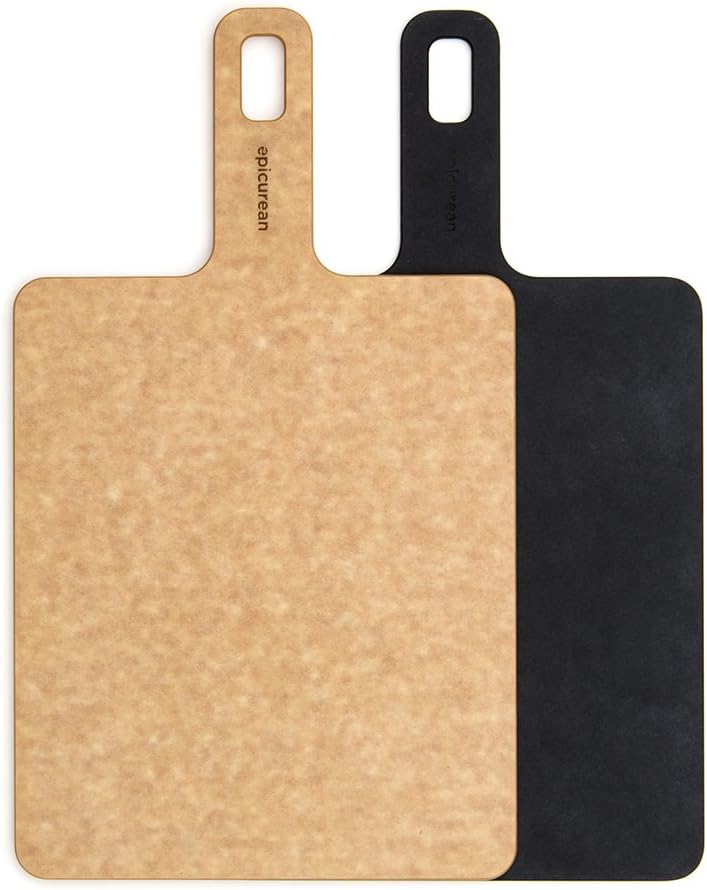 Epicurean - 14" × 7.5" Handy Series Cutting Board with Handle, Slate with 3/16" Profile - 008-140702