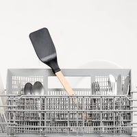 Epicurean - 14.5" Gourmet Series Utensils, Medium Turner, Natural + Black with 1/4" Profile - 016-202010320