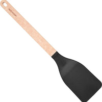 Epicurean - 14.5" Gourmet Series Utensils, Medium Turner, Natural + Black with 1/4" Profile - 016-202010320