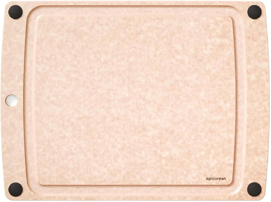 Epicurean - 14.5" × 11.25" All-in-One Series Cutting Board, Natural/Black with 1/4" Profile - 505-151101003