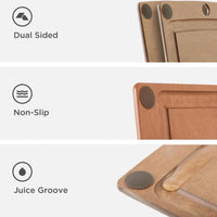 Epicurean - 14.5" × 11.25" All-in-One Series Cutting Board, Nutmeg/Brown with 1/4" Profile - 505-151103002