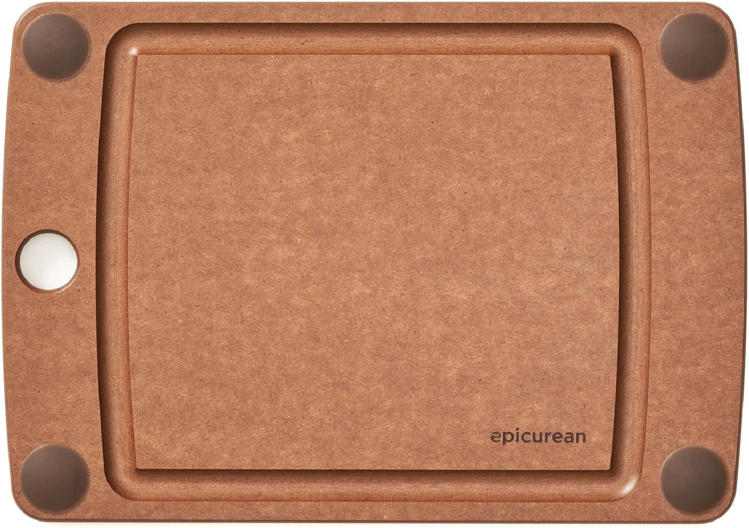 Epicurean - 14.5" × 11.25" All-in-One Series Cutting Board, Nutmeg/Brown with 1/4" Profile - 505-151103002
