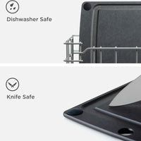 Epicurean - 14.5" × 11.25" All-in-One Series Cutting Board, Slate/Black with 1/4" Profile - 505-151102003