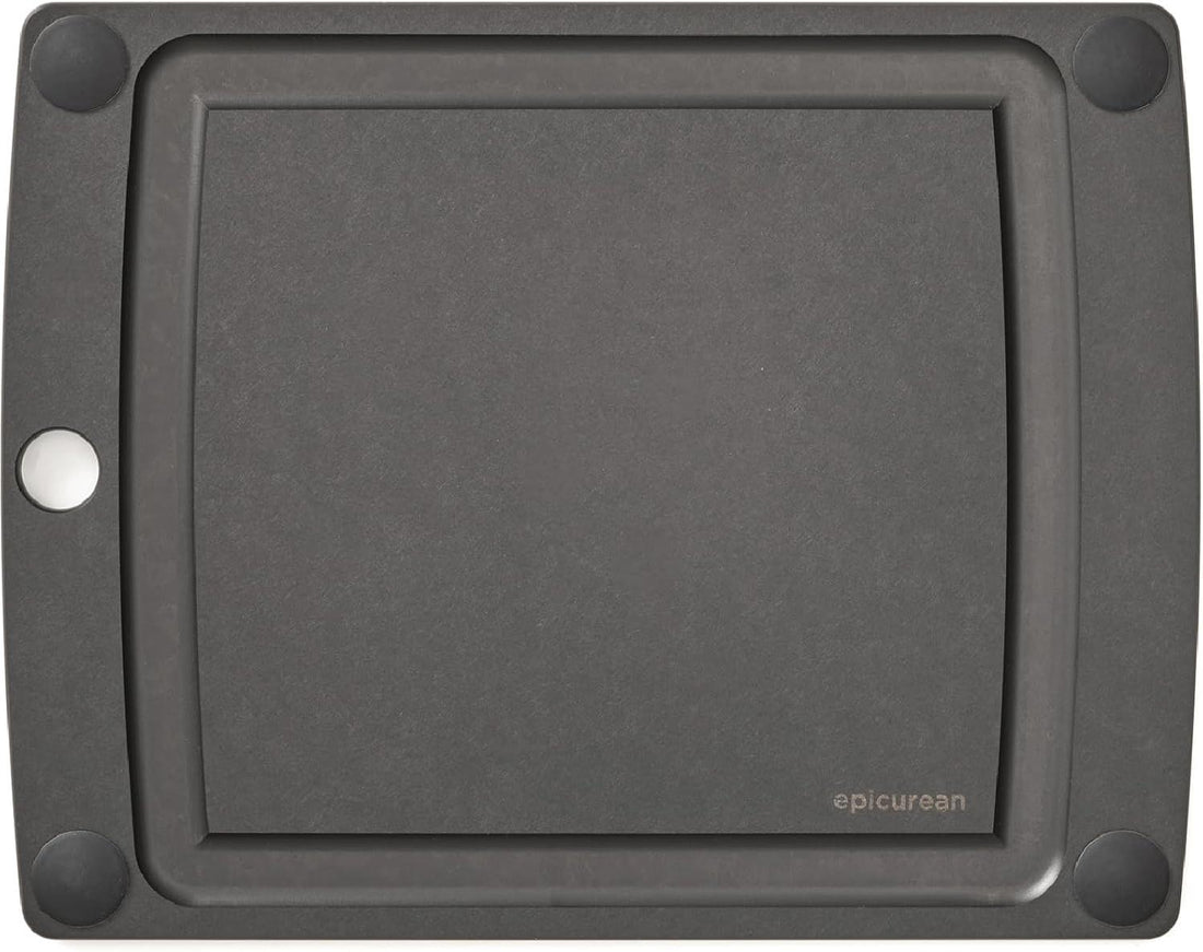 Epicurean - 14.5" × 11.25" All-in-One Series Cutting Board, Slate/Black with 1/4" Profile - 505-151102003