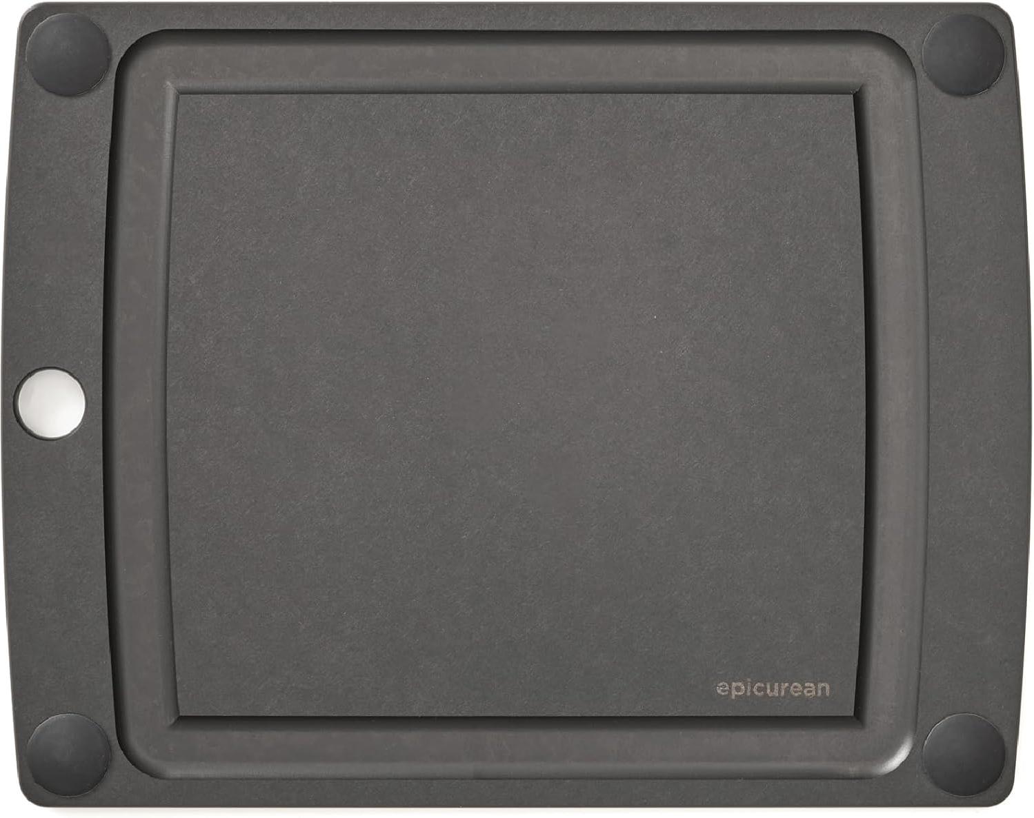 Epicurean - 14.5" × 11.25" All-in-One Series Cutting Board, Slate/Black with 1/4" Profile - 505-151102003
