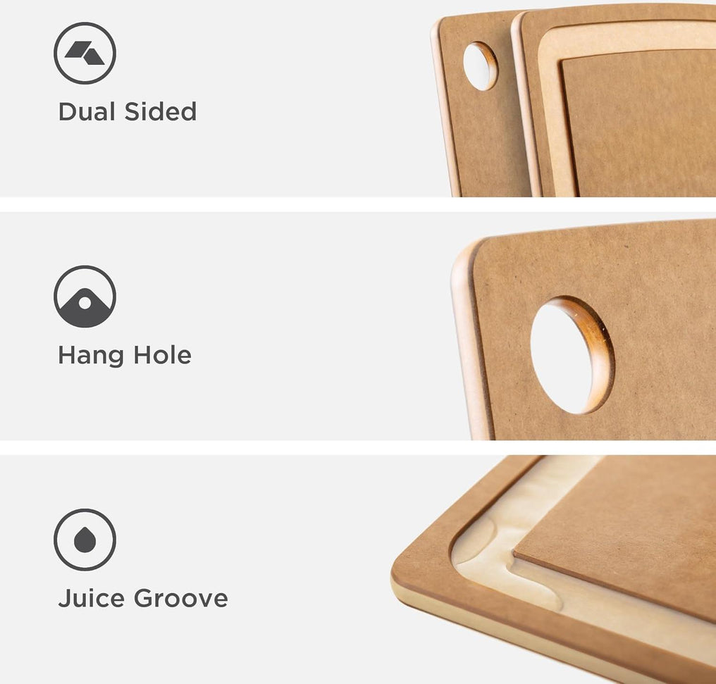 Epicurean - 14.5" × 11.25" Gourmet Series Cutting Board, Nutmeg/Natural with 3/8" Profile - 003-15110301