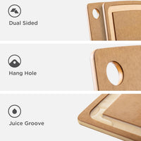 Epicurean - 14.5" × 11.25" Gourmet Series Cutting Board, Nutmeg/Natural with 3/8" Profile - 003-15110301
