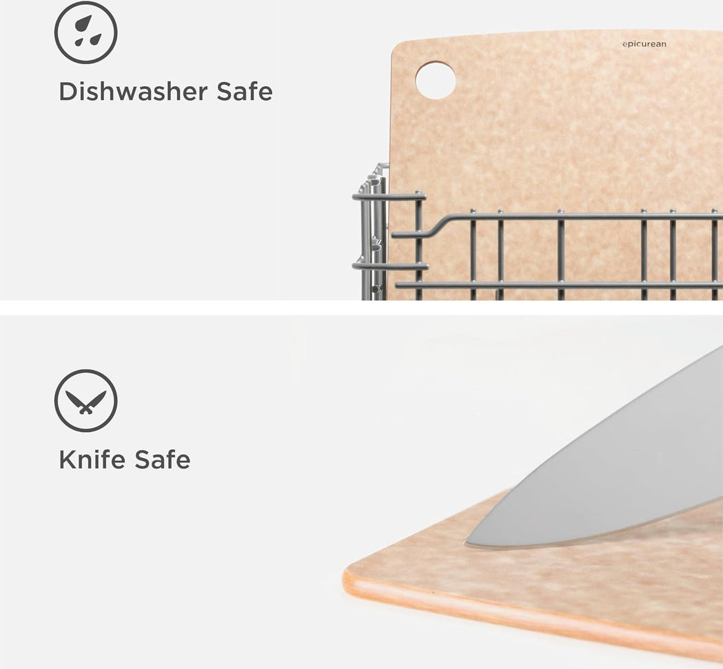Epicurean - 11.5" × 9" Kitchen Series Cutting Board, Natural with 1/4" Profile - 001-120901