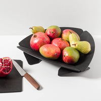 Epicurean - 15" x 15" Countertop, Large Collapsible Handy Bowl Large Slate with 3.75" Profile - 031-LFBOWL02