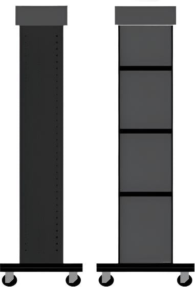 Epicurean - 16" x 19" x 64" BBQ Mini Tower Display Series Serving Board - 999-MTOWER19-BBQ