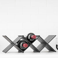 Epicurean - 17" x 6" Countertop, Collapsible Wine Bottle Holder Slate with 8.5" Profile - 031-5WRACK02