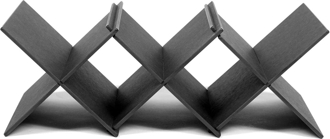 Epicurean - 17" x 6" Countertop, Collapsible Wine Bottle Holder Slate with 8.5" Profile - 031-5WRACK02