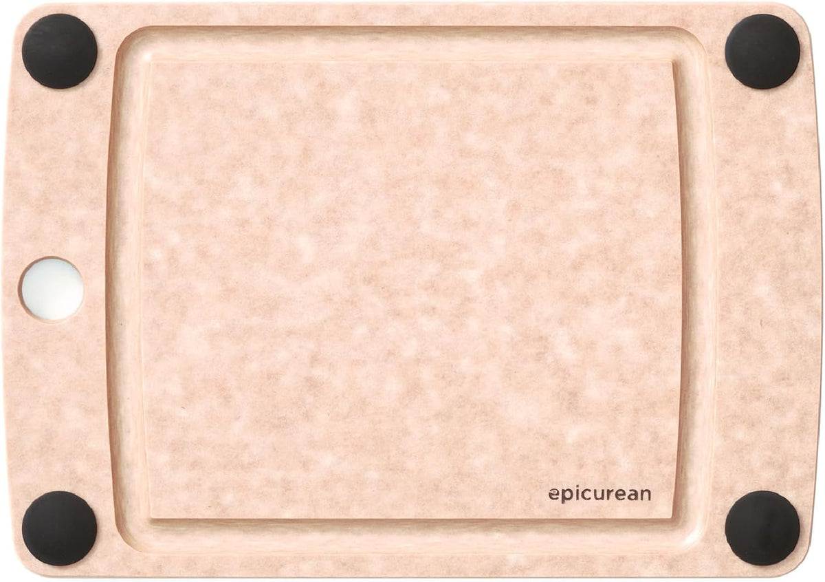 Epicurean - 10" × 7" All-in-One Series Cutting Board, Natural/Black with 1/4" Profile - 505-100701003