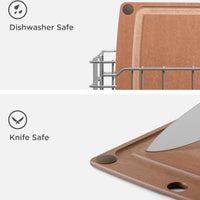 Epicurean - 17.5" × 13" All-in-One Series Cutting Board, Nutmeg/Brown with 1/4" Profile - 505-181303002