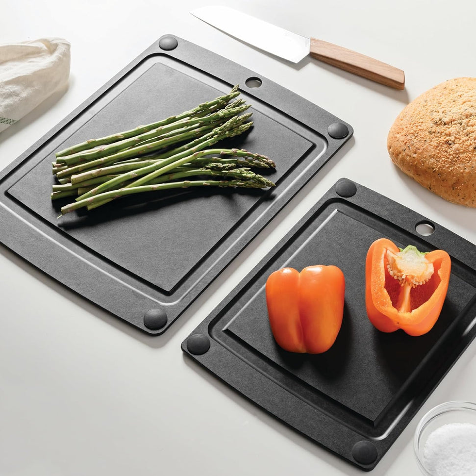 Epicurean - 17.5" × 13" All-in-One Series Cutting Board, Slate/Black with 1/4" Profile - 505-181302003