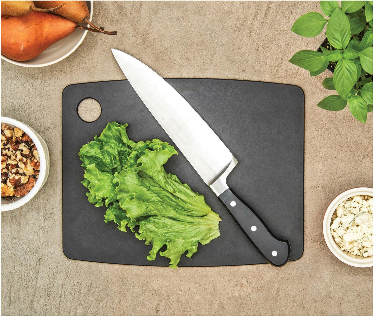 Epicurean - 17.5" × 13" Kitchen Series Cutting Board, Slate with 1/4" Profile - 001-181302
