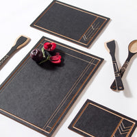 Epicurean - 19.5" × 13.75" Frank Lloyd Wright® Cut & Serve Boards Cutting Board, Slate/Natural with 1/4" Profile - 555-20140201FLW