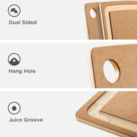 Epicurean - 19.5" × 15" Gourmet Series Cutting Board, Nutmeg/Natural with 3/8" Profile - 003-20150301