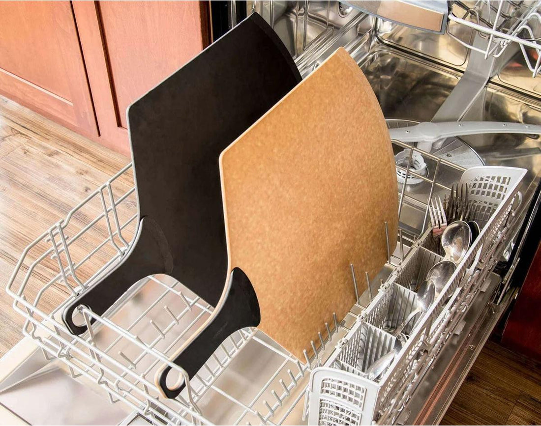 Epicurean - 21.625" x 14" Pizza Peel Plus Series, Natural/Slate with 3/16" Profile - 007-S21140102