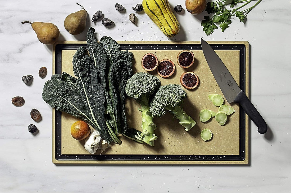 Epicurean - 23" × 14.5" Chef Series Cutting Board, Natural/Slate with 1/2" Profile - 006-23150102