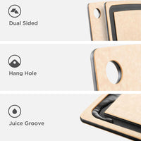 Epicurean - 19.5" × 15" Gourmet Series Cutting Board, Natural/Slate with 3/8" Profile - 003-20150102