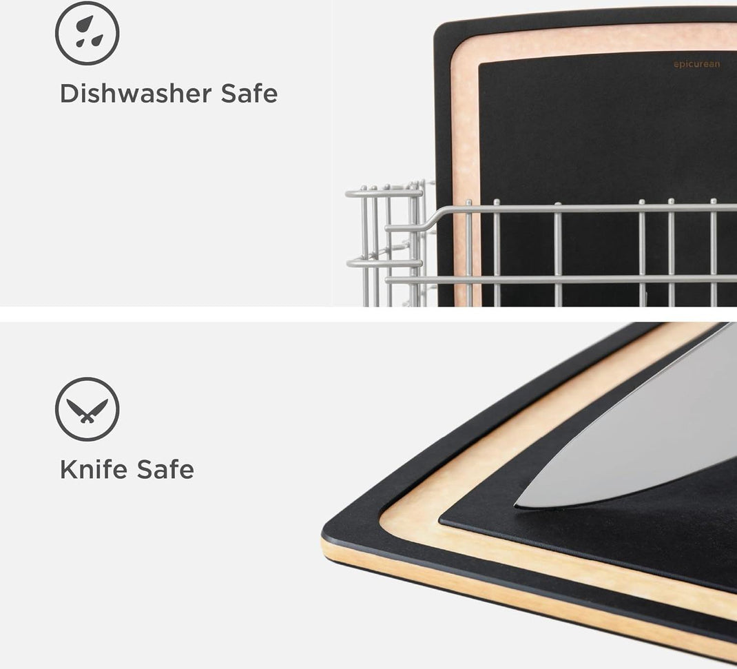 Epicurean - 27" × 17.5" Gourmet Series Cutting Board, Slate/Natural with 3/8" Profile - 003-27180201 - DISCONTINUED